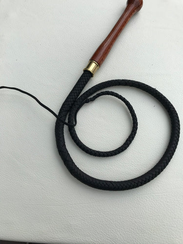 Leopard Wood Nylon Whip