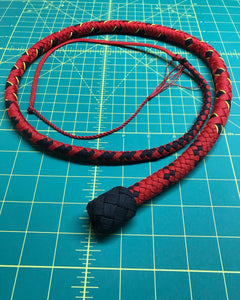 3 Foot Black and Red Snake Whip