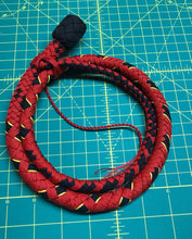 Load image into Gallery viewer, 3 Foot Black and Red Snake Whip