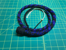 Load image into Gallery viewer, 3 Foot Black and Blue Snake Whip