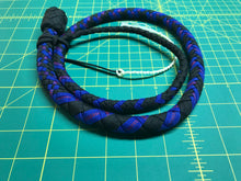 Load image into Gallery viewer, 3 Foot Black and Blue Snake Whip