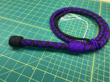 Load image into Gallery viewer, 4 FT Purple &amp; Black Para Cord Bull Whip