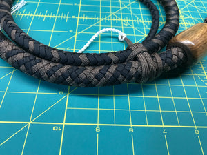 4 FT Black & Brown  Knob Handle Cow Whip