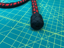 Load image into Gallery viewer, 4 FT Black &amp; Red Para Cord Bull Whip