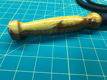 Load image into Gallery viewer, 4 FT Black Cow Whip with Spalted Sycamore