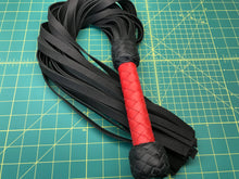 Load image into Gallery viewer, Red Handled Black Flogger