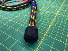 Load image into Gallery viewer, 4 FT Rainbow Para Cord Bull Whip