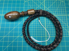Load image into Gallery viewer, 4 FT Black &amp; Brown  Knob Handle Cow Whip