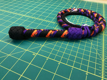 Load image into Gallery viewer, 3 FT Black, Purple &amp; Orange Bull Whip