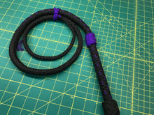 Load image into Gallery viewer, 4 FT Black Para Cord Bull Whip