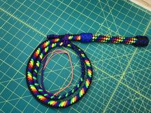 Load image into Gallery viewer, 4 FT Rainbow Para Cord Bull Whip