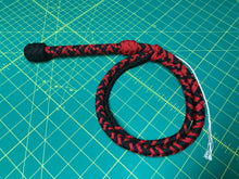 Load image into Gallery viewer, 4 Foot, Black &amp; Red Bullwhip